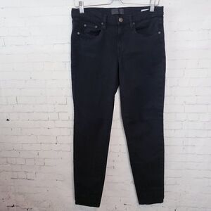 Vince Skinny Jeans 26 Black Stretch Mid Rise Ankle